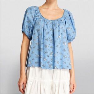 Doen Tennessee Top - blue floral